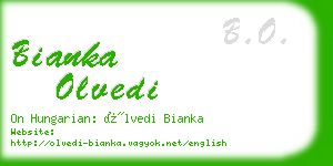 bianka olvedi business card